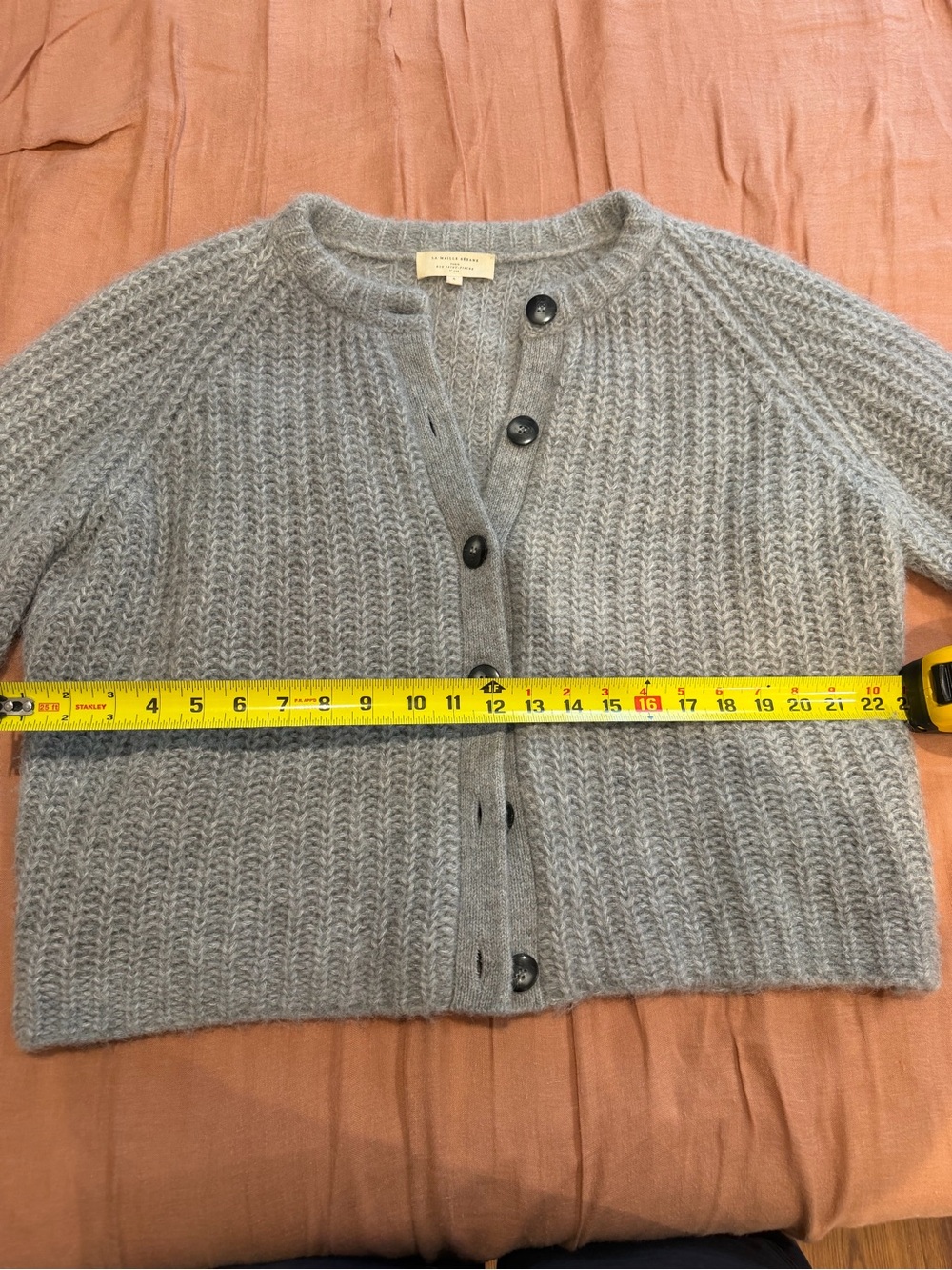 Sezane Light Gray Emile Cardigan - Picture 7 of 8